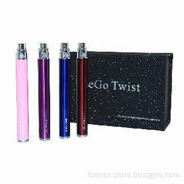 eGo-T E-cigarettes, 650/900/1,100mAh Battery Capacity, Variable Voltage